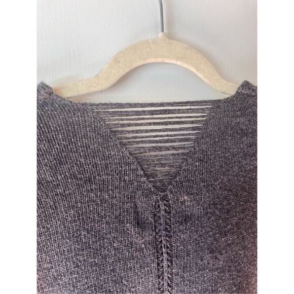 Olive + Oak Grey Angora Blend Distressed Sweater Women’s Medium - Picture 9 of 10